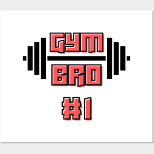 Gym Bro #1 Black Posters and Art